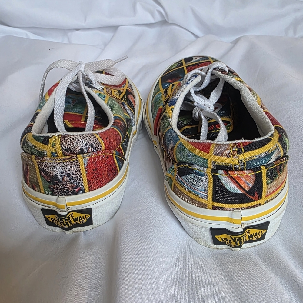Vans X National Geographic Era Classic Covers Kids Canvas Sneakers In Size 2 - Picture 4 of 11